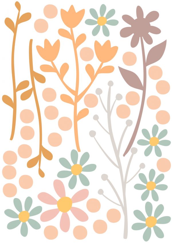 Kvetinové samolepky na stenu. Farebné kvetinové (7) – Kvetinové nálepky na stenu do interiéru 5 Objednajte tlač online – rýchlo a bez starostí. Doručenie po celom Slovensku. Letáky, vizitky, bannery, billboardy a viac. - Elegantné kvetinové nálepky pre útulný domov. Kvalitná tlač, jednoduchá aplikácia.