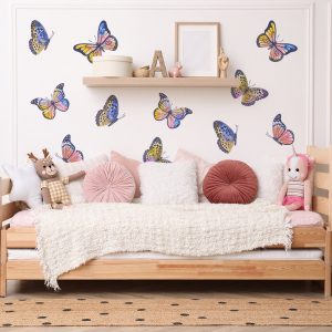 Nálepky na stenu Motýľ. Boho nástenné dekorácie (2) – Samolepiace dekorácie na stenu
