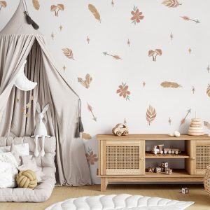 Boho Nálepky na stenu. Abstraktné – Samolepiace dekorácie na stenu