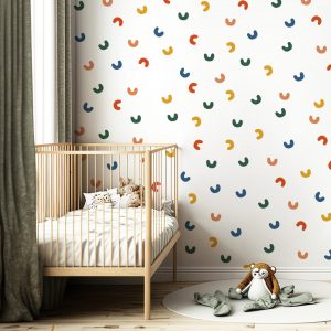 Samolepka na stenu. Abstraktné tvary (11) – Samolepiace dekorácie na stenu