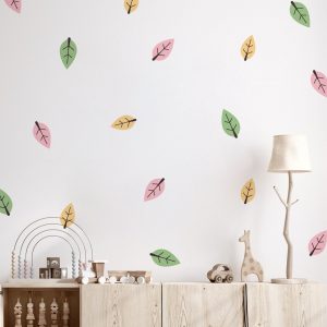 Kvetinové nálepky na stenu. Lesné kvetinové (3) – Kvetinové nálepky na stenu do interiéru