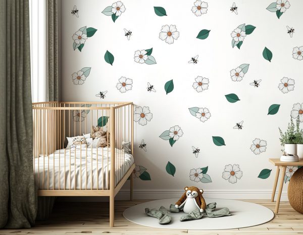 Kvetinové nálepky na stenu. Pastelové včely – Kvetinové nálepky na stenu do interiéru 3 Objednajte tlač online – rýchlo a bez starostí. Doručenie po celom Slovensku. Letáky, vizitky, bannery, billboardy a viac. - Elegantné kvetinové nálepky pre útulný domov. Kvalitná tlač, jednoduchá aplikácia.