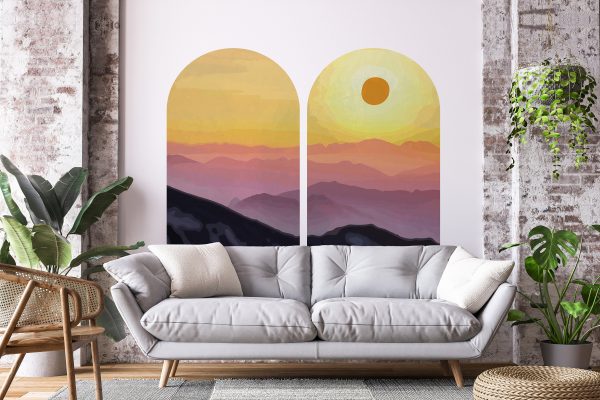 BOHO oblúk Nástenná samolepka. Boho oblúk východ slnka (2) – Samolepiace dekorácie na stenu 1 Objednajte tlač online – rýchlo a bez starostí. Doručenie po celom Slovensku. Letáky, vizitky, bannery, billboardy a viac. - Štýlové samolepiace nálepky na stenu – jednoduchá aplikácia, kvalitná tlač a dlhá životnosť.