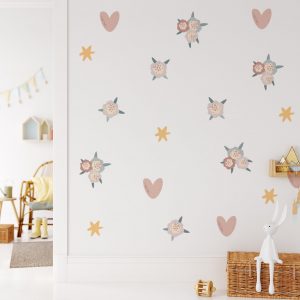 Kvetinové nálepky na stenu. Odlepiť a nalepiť – Kvetinové nálepky na stenu do interiéru