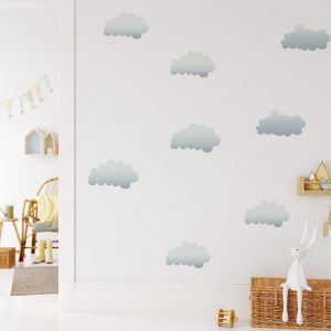 Nálepky na stenu Mraky. Akvarelové mraky – Samolepiace dekorácie na stenu