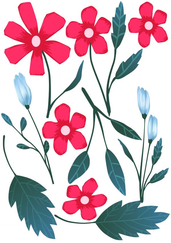 Kvetinové samolepky na stenu. Farebné kvetinové (14) – Kvetinové nálepky na stenu do interiéru 5 Objednajte tlač online – rýchlo a bez starostí. Doručenie po celom Slovensku. Letáky, vizitky, bannery, billboardy a viac. - Elegantné kvetinové nálepky pre útulný domov. Kvalitná tlač, jednoduchá aplikácia.