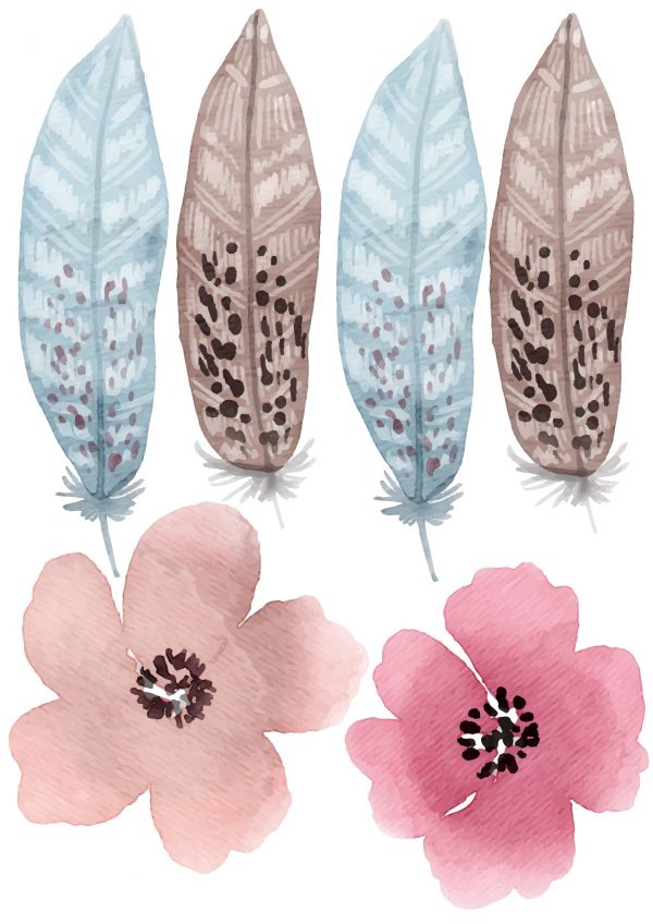 Kvetinové nálepky na stenu. V boho štýle (3) – Kvetinové nálepky na stenu do interiéru 4 Objednajte tlač online – rýchlo a bez starostí. Doručenie po celom Slovensku. Letáky, vizitky, bannery, billboardy a viac. - Elegantné kvetinové nálepky pre útulný domov. Kvalitná tlač, jednoduchá aplikácia.