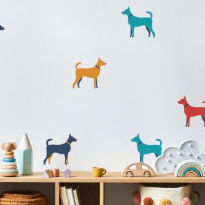 Samolepky na stenu Zvieratá. Nástenné umenie v detskej izbe – Hravé nálepky na stenu pre deti