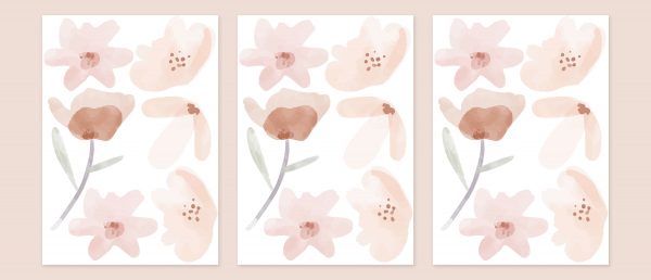 Kvetinové samolepky na stenu. Farebné kvetinové (16) – Kvetinové nálepky na stenu do interiéru 4 Objednajte tlač online – rýchlo a bez starostí. Doručenie po celom Slovensku. Letáky, vizitky, bannery, billboardy a viac. - Elegantné kvetinové nálepky pre útulný domov. Kvalitná tlač, jednoduchá aplikácia.