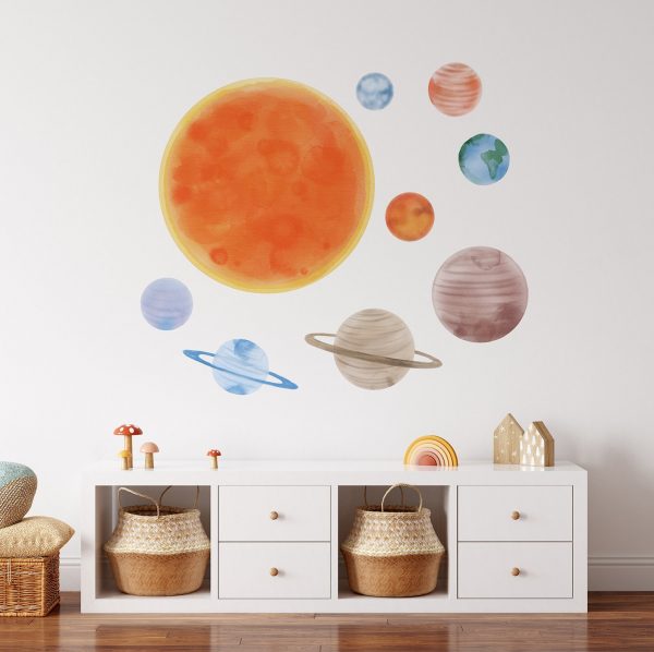Slnečná sústava Nálepka na stenu. Vesmír pre detskú izbu – Samolepiace dekorácie na stenu 2 Objednajte tlač online – rýchlo a bez starostí. Doručenie po celom Slovensku. Letáky, vizitky, bannery, billboardy a viac. - Štýlové samolepiace nálepky na stenu – jednoduchá aplikácia, kvalitná tlač a dlhá životnosť.