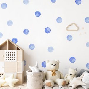 Bodky na stenu. Akvarel bodky – Samolepiace dekorácie na stenu