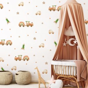 Vlaky nálepky na stenu. Peal & Stick (2) – Samolepiace dekorácie na stenu