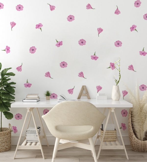 Kvetinové nálepky na stenu. Pastelové kvety (41) – Kvetinové nálepky na stenu do interiéru 3 Objednajte tlač online – rýchlo a bez starostí. Doručenie po celom Slovensku. Letáky, vizitky, bannery, billboardy a viac. - Elegantné kvetinové nálepky pre útulný domov. Kvalitná tlač, jednoduchá aplikácia.
