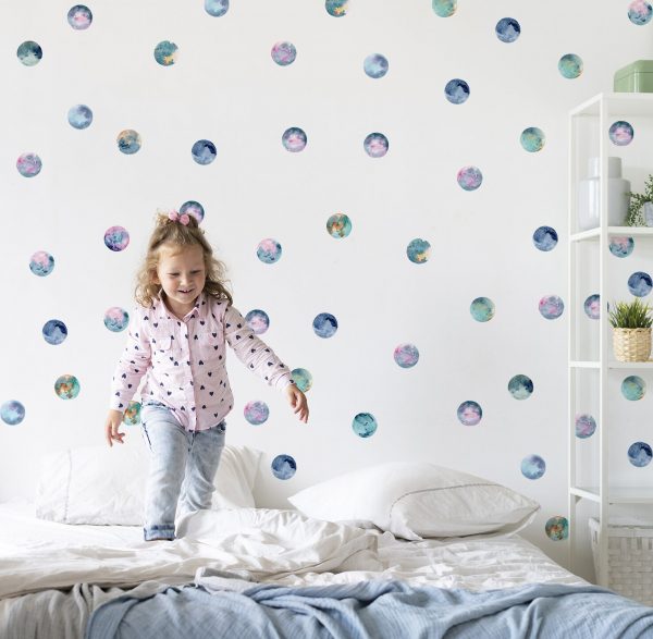 Bodky na stenu. Akvarelové bodky (4) – Samolepiace dekorácie na stenu 2 Objednajte tlač online – rýchlo a bez starostí. Doručenie po celom Slovensku. Letáky, vizitky, bannery, billboardy a viac. - Štýlové samolepiace nálepky na stenu – jednoduchá aplikácia, kvalitná tlač a dlhá životnosť.