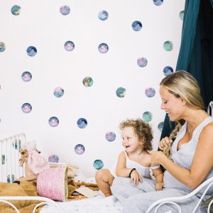 Bodky na stenu. Akvarelové bodky (4) – Samolepiace dekorácie na stenu