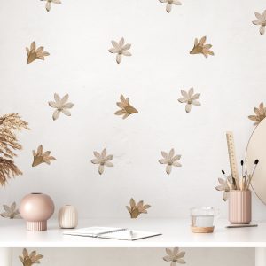 Nálepky na stenu ľalia. Kvetinové – Kvetinové nálepky na stenu do interiéru