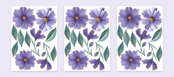 Kvetinové nálepky na stenu. Pastelové kvety (48) – Kvetinové nálepky na stenu do interiéru 4 Objednajte tlač online – rýchlo a bez starostí. Doručenie po celom Slovensku. Letáky, vizitky, bannery, billboardy a viac. - Elegantné kvetinové nálepky pre útulný domov. Kvalitná tlač, jednoduchá aplikácia.