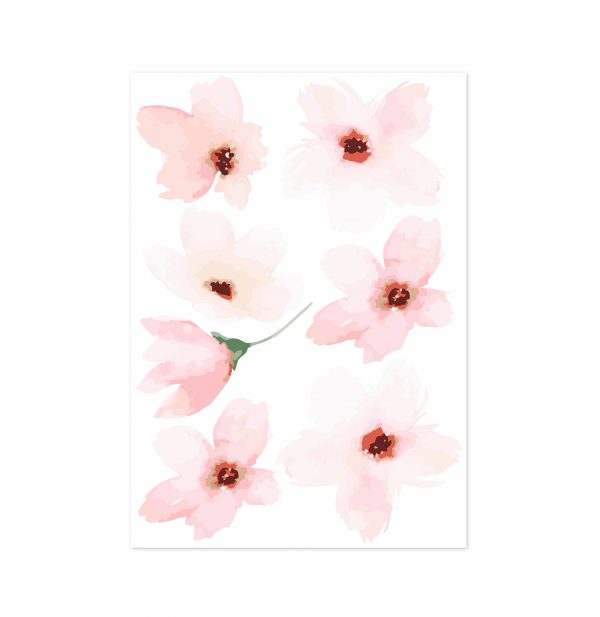 Kvetinové nálepky na stenu. Pastelové kvety (49) – Kvetinové nálepky na stenu do interiéru 3 Objednajte tlač online – rýchlo a bez starostí. Doručenie po celom Slovensku. Letáky, vizitky, bannery, billboardy a viac. - Elegantné kvetinové nálepky pre útulný domov. Kvalitná tlač, jednoduchá aplikácia.