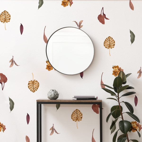 Kvetinové nálepky na stenu. Tropické listy (3) – Kvetinové nálepky na stenu do interiéru 1 Objednajte tlač online – rýchlo a bez starostí. Doručenie po celom Slovensku. Letáky, vizitky, bannery, billboardy a viac. - Elegantné kvetinové nálepky pre útulný domov. Kvalitná tlač, jednoduchá aplikácia.