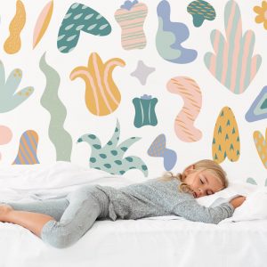 Obrovská sada nálepiek na stenu. Abstraktných tvarov – Samolepiace dekorácie na stenu