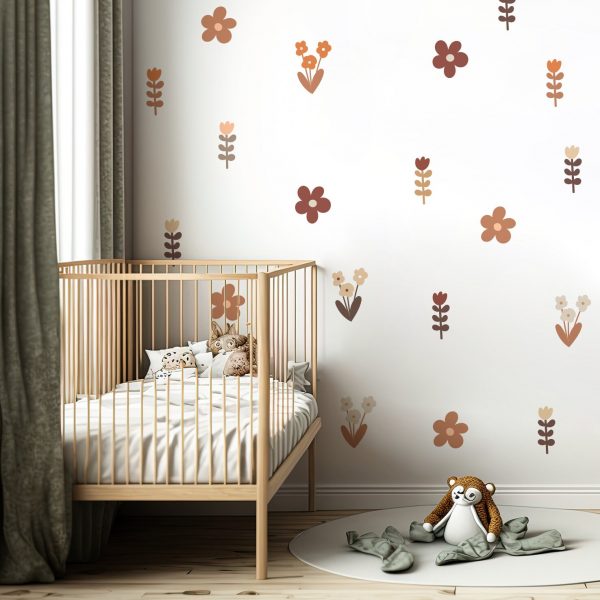 Kvetinové samolepky na stenu. Farebné kvetinové (20) – Kvetinové nálepky na stenu do interiéru 3 Objednajte tlač online – rýchlo a bez starostí. Doručenie po celom Slovensku. Letáky, vizitky, bannery, billboardy a viac. - Elegantné kvetinové nálepky pre útulný domov. Kvalitná tlač, jednoduchá aplikácia.