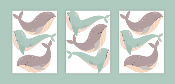 Veľryby nálepky na stenu. Zábavné veľryby (2) – Samolepiace dekorácie na stenu 6 Objednajte tlač online – rýchlo a bez starostí. Doručenie po celom Slovensku. Letáky, vizitky, bannery, billboardy a viac. - Štýlové samolepiace nálepky na stenu – jednoduchá aplikácia, kvalitná tlač a dlhá životnosť.