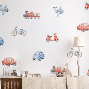 Vlaky nálepky na stenu. Peal & Stick (3) – Samolepiace dekorácie na stenu