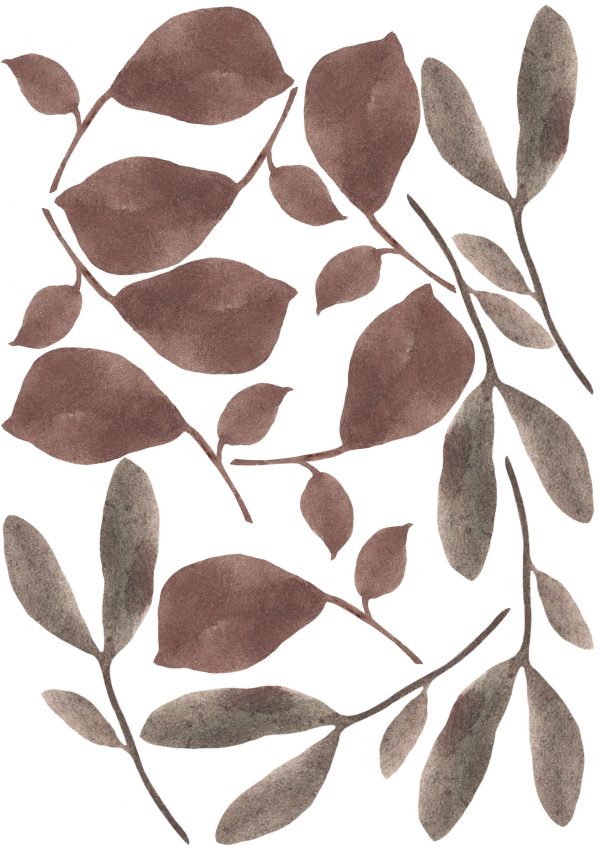 Kvetinové nálepky na stenu. Zelené listy (4) – Kvetinové nálepky na stenu do interiéru 4 Objednajte tlač online – rýchlo a bez starostí. Doručenie po celom Slovensku. Letáky, vizitky, bannery, billboardy a viac. - Elegantné kvetinové nálepky pre útulný domov. Kvalitná tlač, jednoduchá aplikácia.