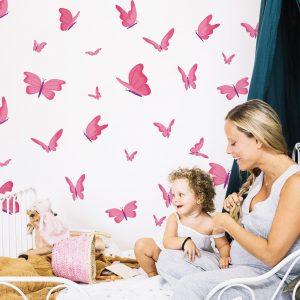 Nálepky na stenu Motýľ. Boho nástenné dekorácie (4) – Samolepiace dekorácie na stenu