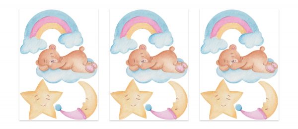 Dúhová nálepka na stenu. Dúhová s hviezdou mesiaca – Samolepiace dekorácie na stenu 4 Objednajte tlač online – rýchlo a bez starostí. Doručenie po celom Slovensku. Letáky, vizitky, bannery, billboardy a viac. - Štýlové samolepiace nálepky na stenu – jednoduchá aplikácia, kvalitná tlač a dlhá životnosť.