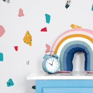 Tvary nálepky na stenu. Abstraktné tvary (2) – Samolepiace dekorácie na stenu