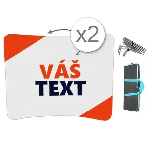 Prezentačná stena (3x4) OBLÚKOVÁ / 305 x 230 cm