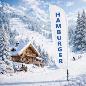 Beach Flag Standard HAMBURGER