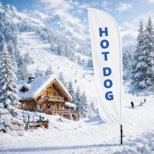 Beach Flag Standard Hot Dog